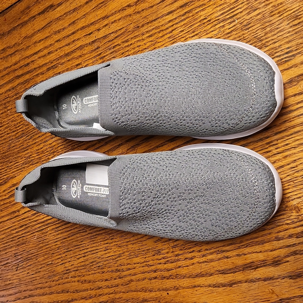 Athletic Works Comfort Fit Memory Foam Slip-ons Womens size 10
